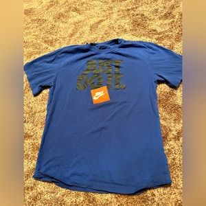 Blue Nike Just Do It T-shirt